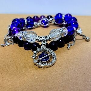 Beaded Charm Bracelet Set